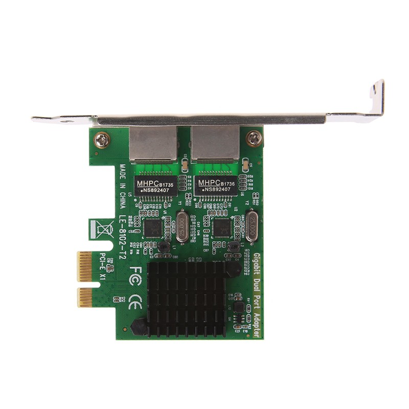 Card mạng 2 cổng PCI-e X1 Gigabit Ethernet 10/ 100/ 1000Mbps | BigBuy360 - bigbuy360.vn