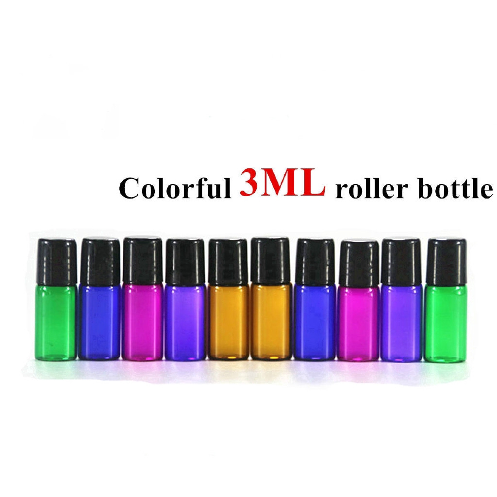 5x 1ml 2ml 3ml 5ml 10ml Chai thủy tinh lăn mẫu thử nghiệm lọ tinh dầu