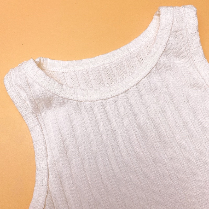 Tank top thun gân August25 từ 20kg-60kg có size cho Mẹ và cả bé