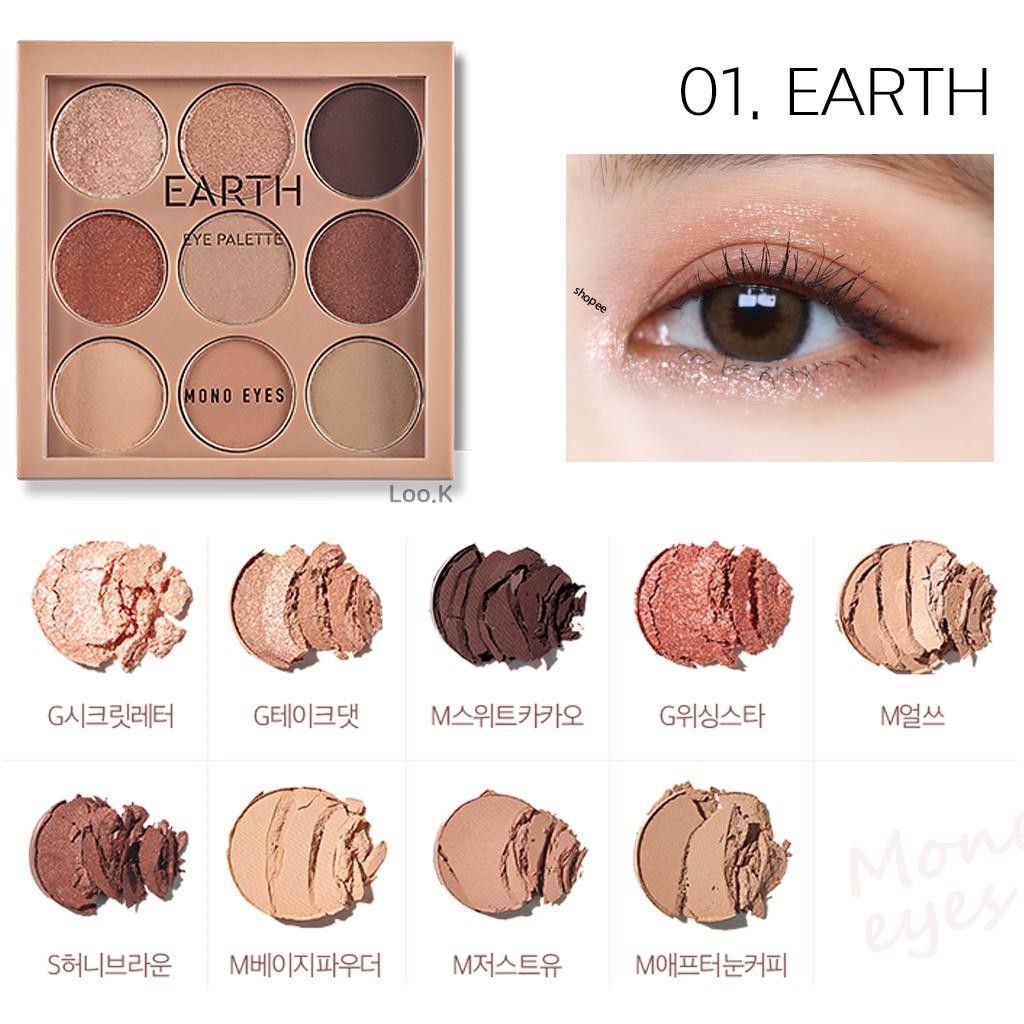 [ARITAUM.Korea] phấn mắt Mono Eyes Palette 'EARTH'