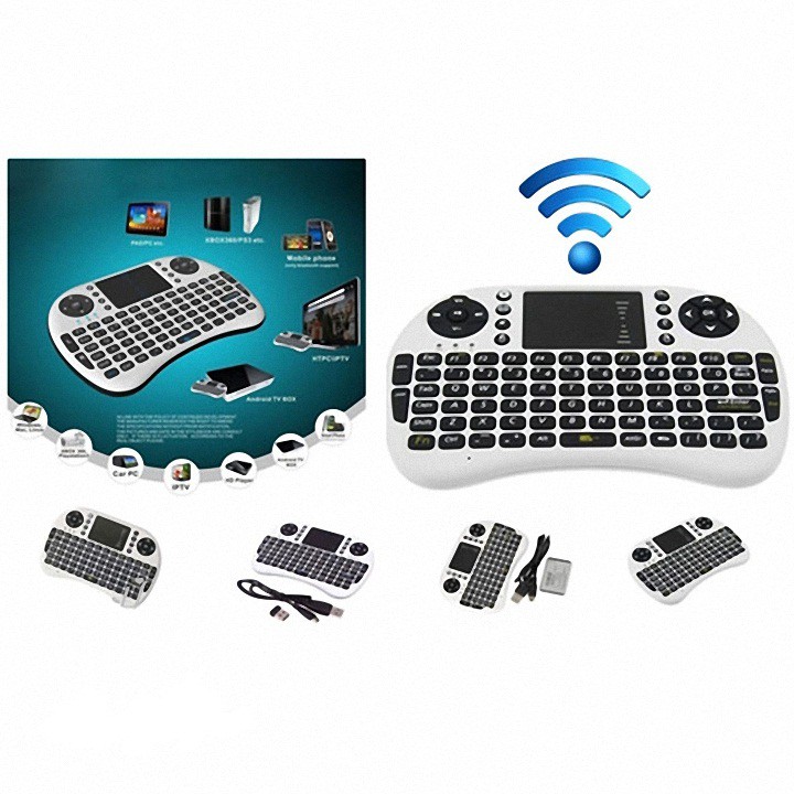 Bàn Phím Keyboard Kiêm Chuột Không Dây UKB-500 For TV SMART - [TBTQ]