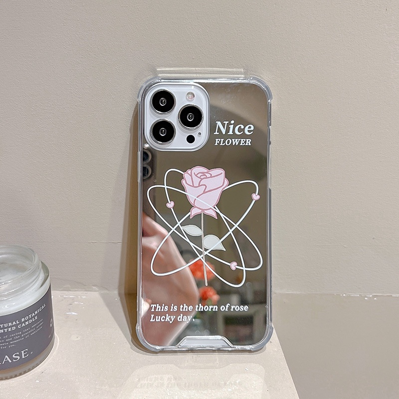 Ốp Điện Thoại Mặt Gương Chống Sốc Cho iPhone6 / 7 / 8Plus XsMax XR 11 / 14 pro 13Pro Max