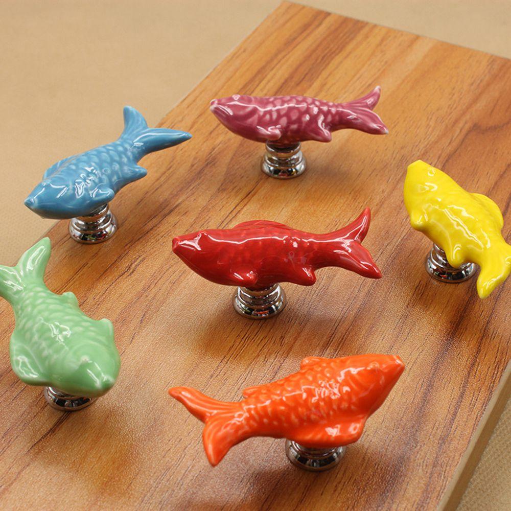 Bộ 2 Tay Nắm Cửa Tủ Bằng Gốm Cho Bé