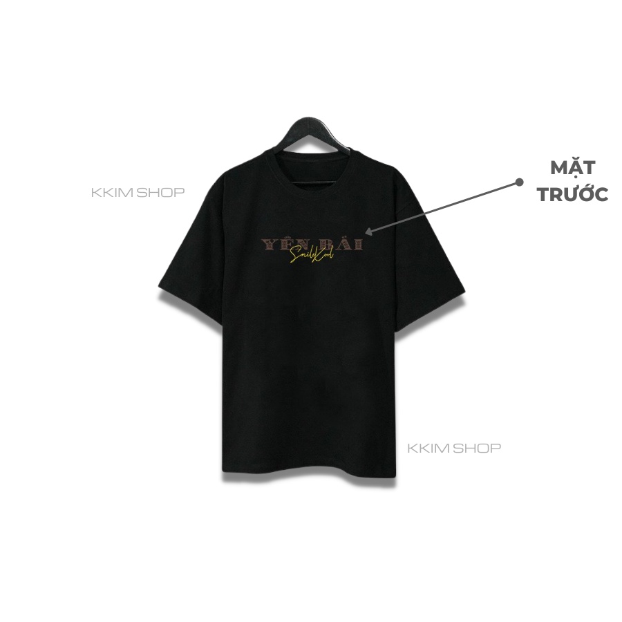 Áo thun tay lỡ YÊN BÁI, Áo phông 63 tỉnh thành Form rộng oversize, chất liệu Cotton KKIMSHOP