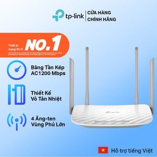 [Mã 11ELSALE hoàn 7% xu đơn 300K] Bộ Phát Wifi TP-Link Archer C50 Chuẩn AC 1200Mbps