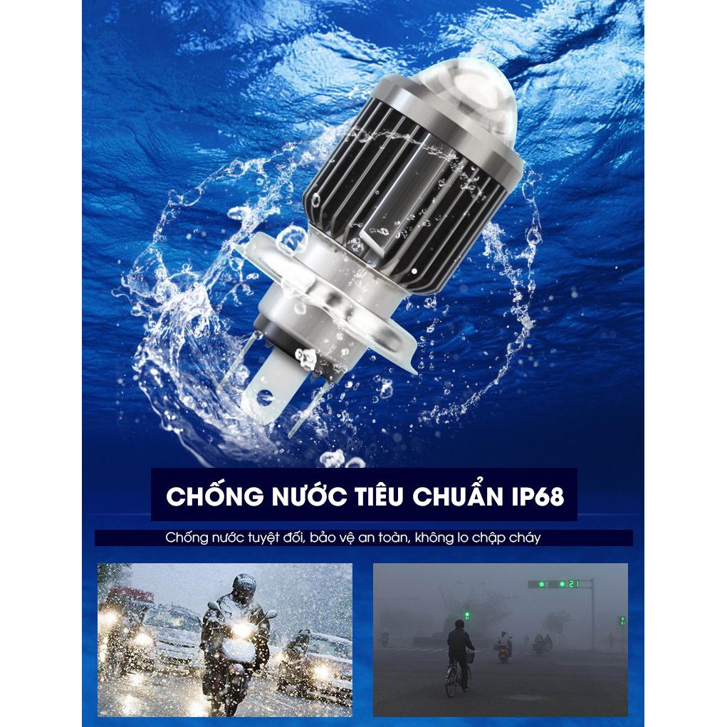 Đèn Bi Cầu Led Mini Siêu Sáng - Tích Hợp Pha Cos