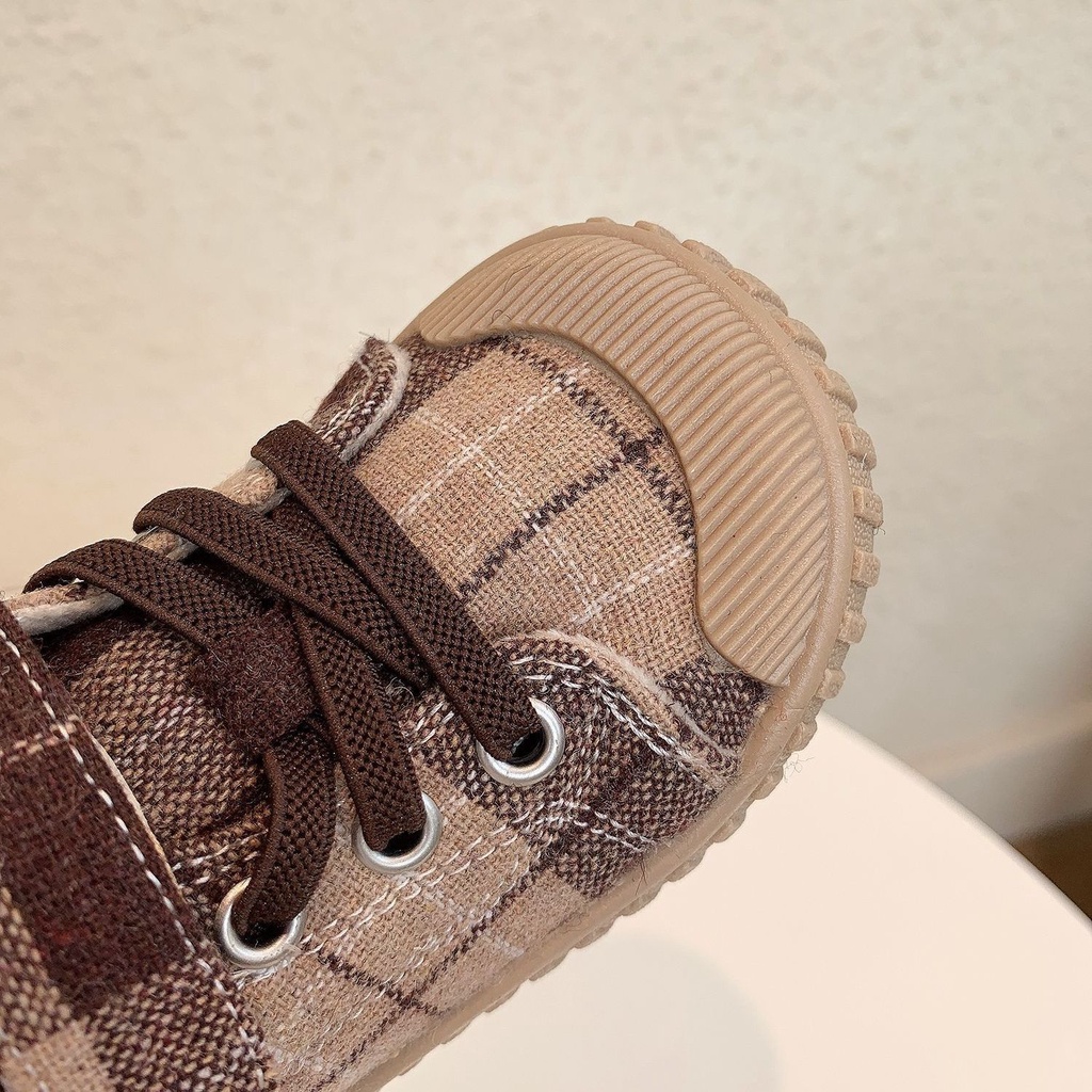 Giày Vải Canvas Đế Mềm Thoáng Khí Dễ Phối Đồ Thời Trang Mùa Xuân Cho Bé Gái