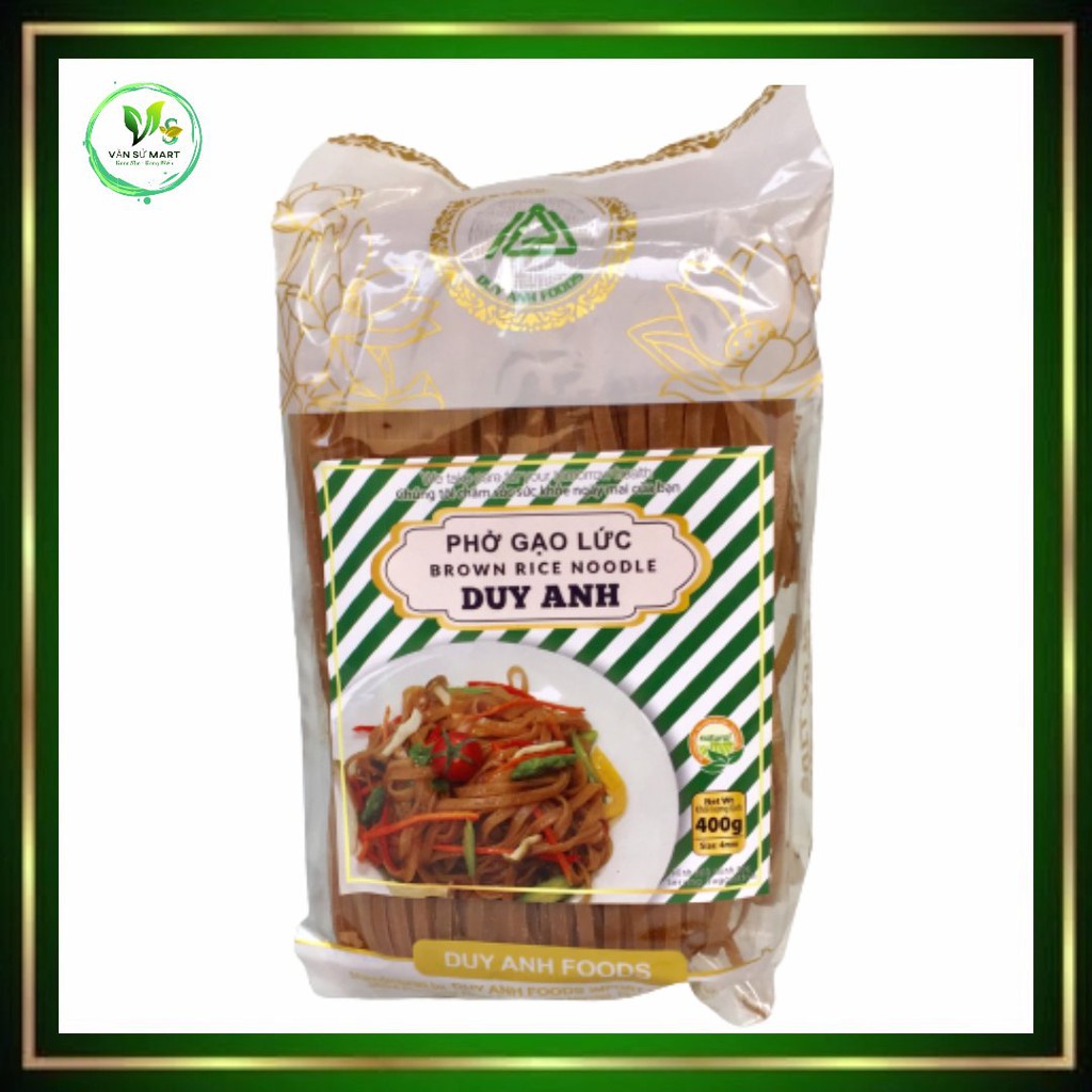 Phở gạo lứtDuy Anh Foods/400G/Hàng Việt Nam Xuất Khẩu/Hàng Việt Nam chất lượng cao/Thực dưỡng ăn kiêng/Giảm cân