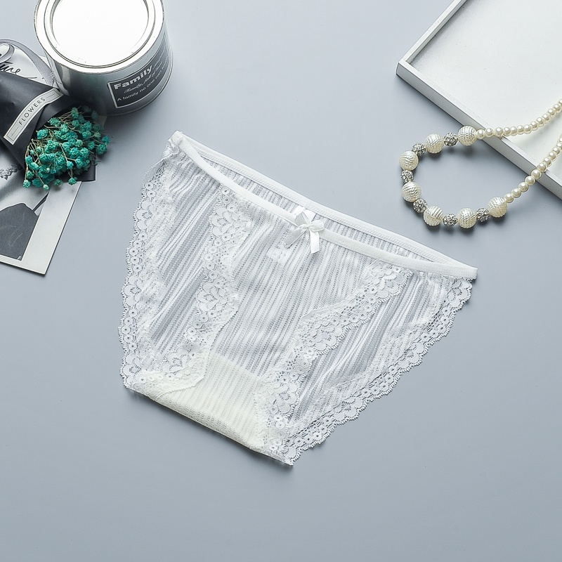 Quần lót ren dây sườn siêu mềm QN40_NuciFera dáng quần ôm nửa mông gợi cảm