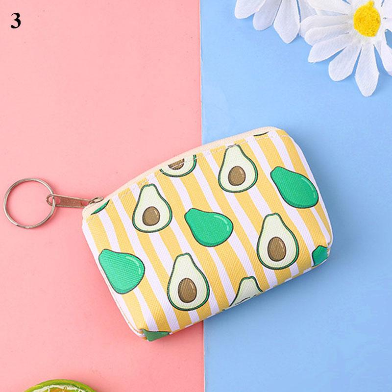 Ví đựng tiền xu mini hình quả bơ dễ thương