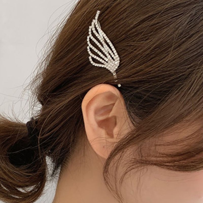 Kẹp Tóc Hình Đôi Cánh Bằng Hợp Kim Phong Cách Gothic Cho Nữ