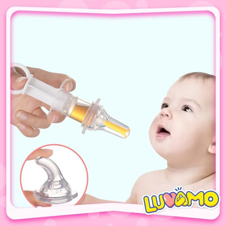 [MH779] Dụng cụ bón thuốc ống hút sữa dạng xilanh cho bé không chịu bú bình an toàn chống sặc CS04