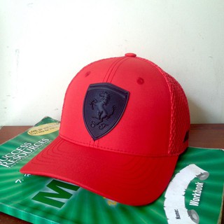 Nón kết Ferrari phối lưới (Mẫu 1) [Kèm quà]