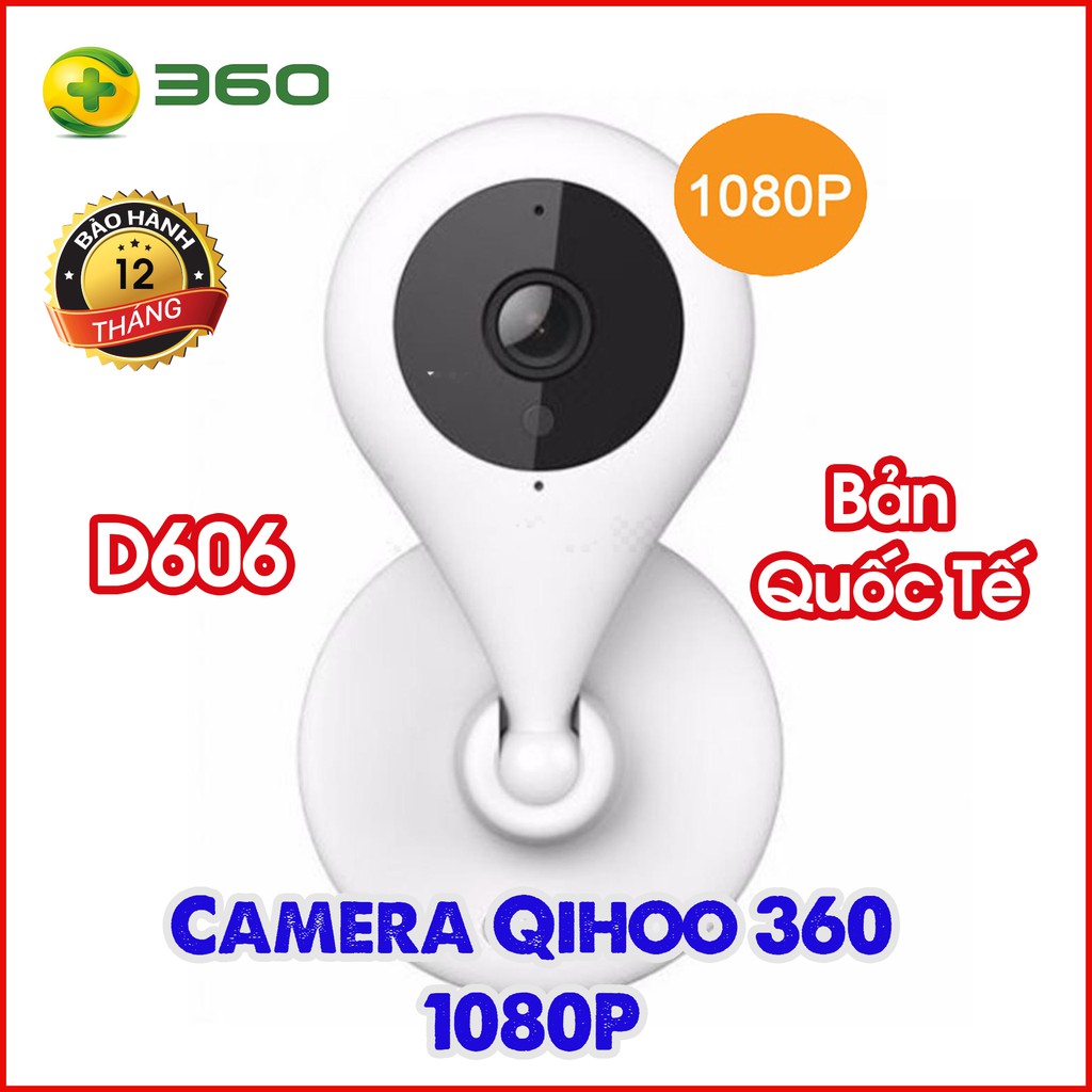 [BẢN QUỐC TẾ] Camera quan sát Qihoo D606/AC1C 1080P Hồng ngoại Góc 150 độ .