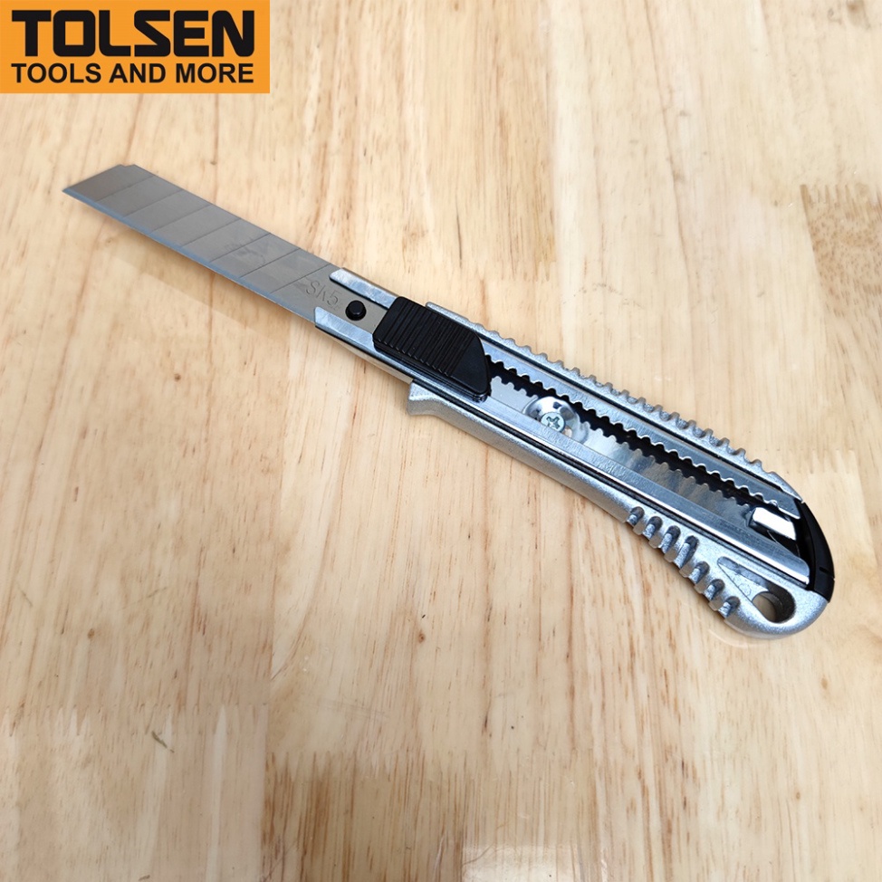 Dao rọc giấy cán nhôm 18x100mm TOLSEN 30002