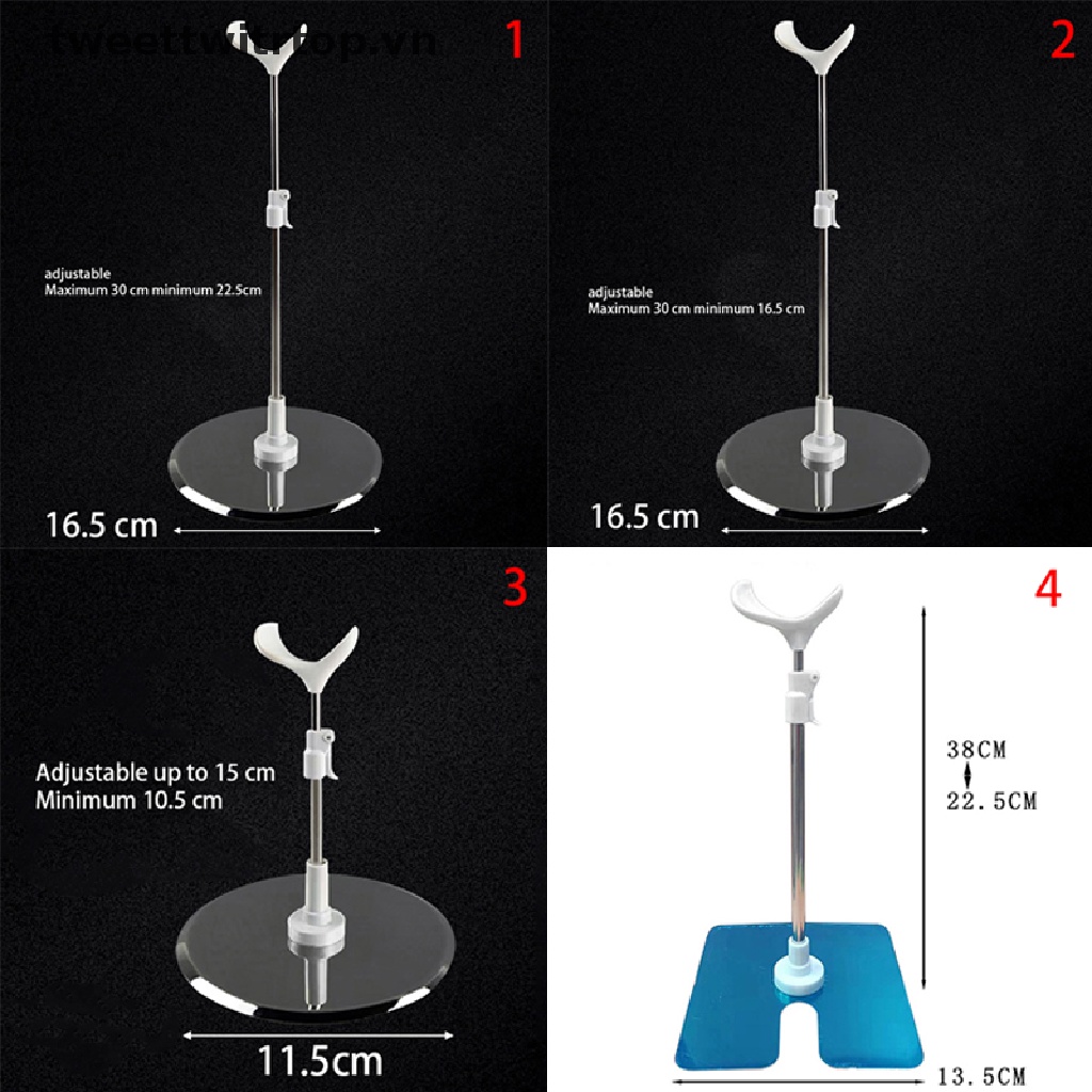 Giá Đỡ Búp Bê Bằng Thép Không Gỉ 36 / 42 / 48 / 60cm