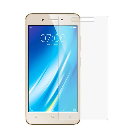 KÍNH CƯỜNG LỰC VIVO V3/ Y53 cao cấp trong suốt, có hộp và kèm giấy lau màn hình