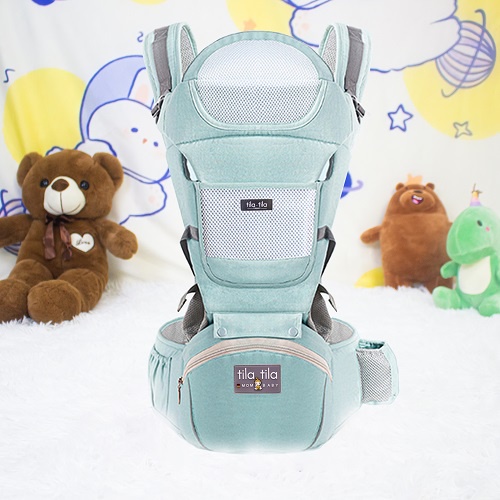 Địu Em Bé Cao Cấp Đa Năng 10 Tư Thế Tila-Tila TD01 Đến Từ Đức, 100% Cotton Chống Cong Chân Và Đau Bẹn Bé