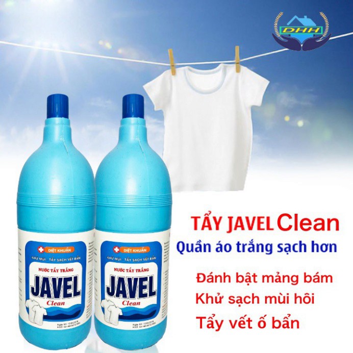 Nước tẩy trắng Quần Áo JAVEL 2L - 350ml - Đánh bật vết mốc vết ố vàng