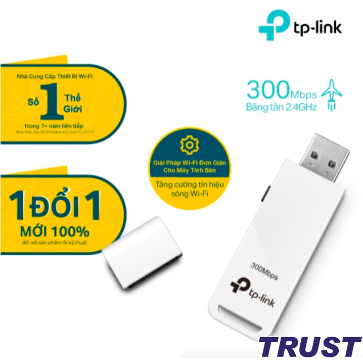 TP-Link N 300Mbps USB kết nối Wifi Kết nối ổn định -TL-WN821N - Hàng Chính Hãng