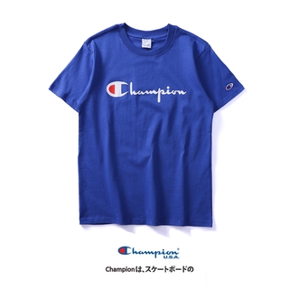 Áo Thun Cotton In Chữ Champion Thời Trang Cho Nam Nữ