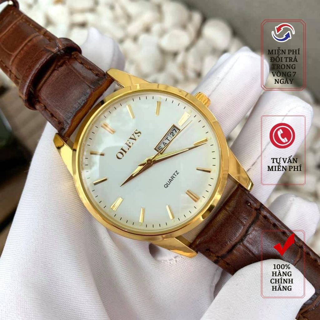Đồng Hồ Nam dây da thời trang Cao Cấp OLEVS | BigBuy360 - bigbuy360.vn