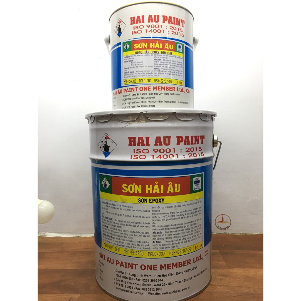 Sơn Epoxy Hải Âu màu xám EP 3750 bộ 20L