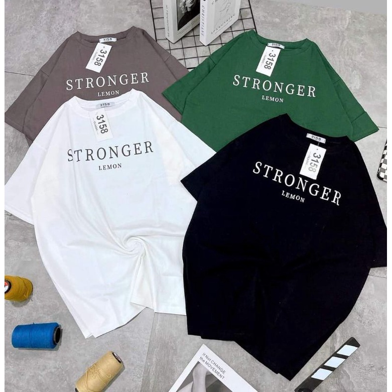 Áo phông nam,nữ unisex in hình STRONGER mã 3158