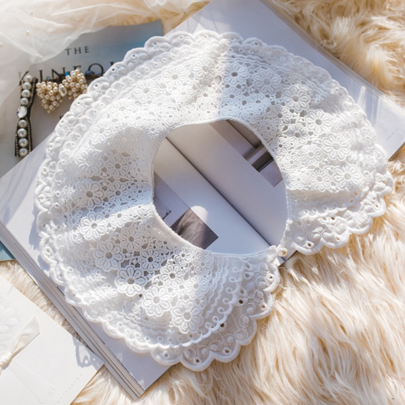 Vòng Cổ Ren 3 Lớp Thêu Hoa Phong Cách Lolita Ngọt Ngào Cho Nữ