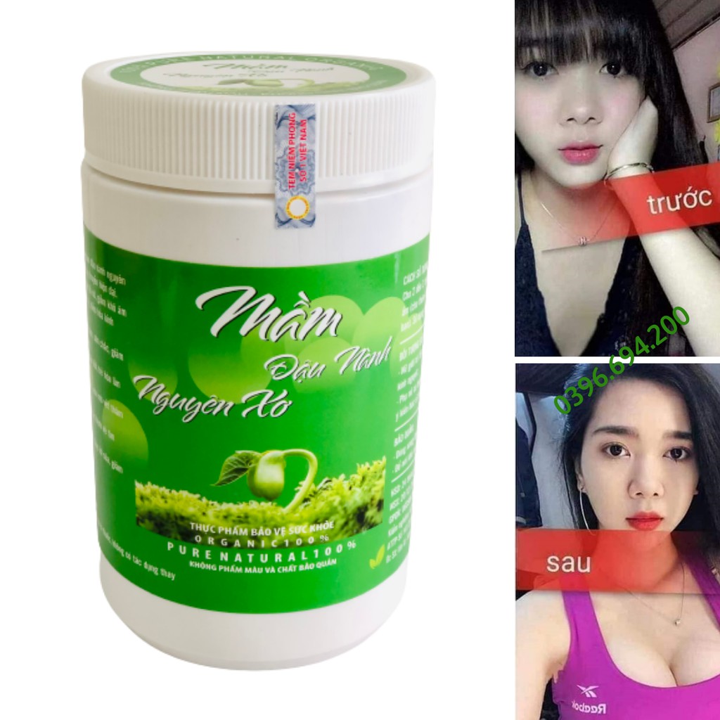 500gr Bột Mầm Đậu Nành Nguyên Xơ, Nguyên Chất Nở Ngực, Tăng Vòng 1, Đẹp Da, Giảm Khô Hạn có Chứng Nhận An Toàn Thực Phẩm