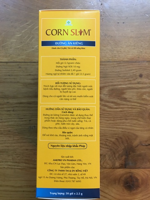 ☘️Đường Ngô ăn kiêng CORN SLIM ( dành cho người tiểu đường và ăn kiêng )