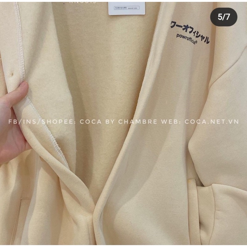 [HÀNG SẴN]ÁO KHOÁC NỈ BOMBER CHỮ NHẬT FORM OVERSIZE