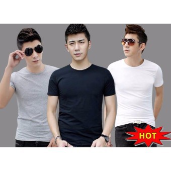 ❤️Free Ship❤️Combo 2 áo thun nam trơn cổ tròn