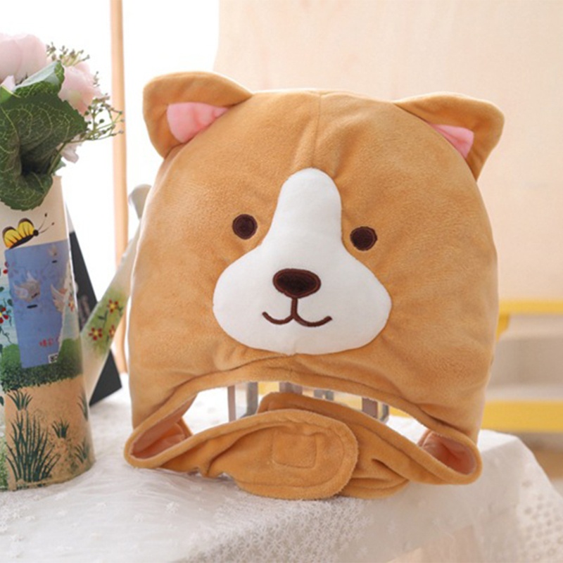 Mũ Nhồi Bông Hình Chú Chó Corgi Dễ Thương Dùng Làm Đạo Cụ Chụp Ảnh