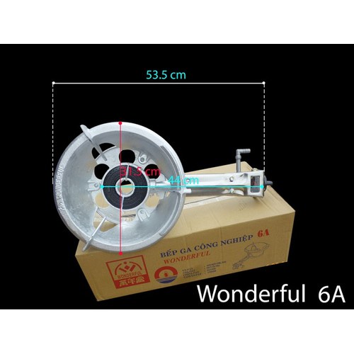 Bếp Gas Công Nghiệp WONDERFUL 6A+ VAM DÂY- HÀNG CHÍNH HÃNG -BẢO HÀNH 24 THÁNG