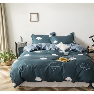 Bộ chăn ga gối cotton poly nhập mẫu mưa
