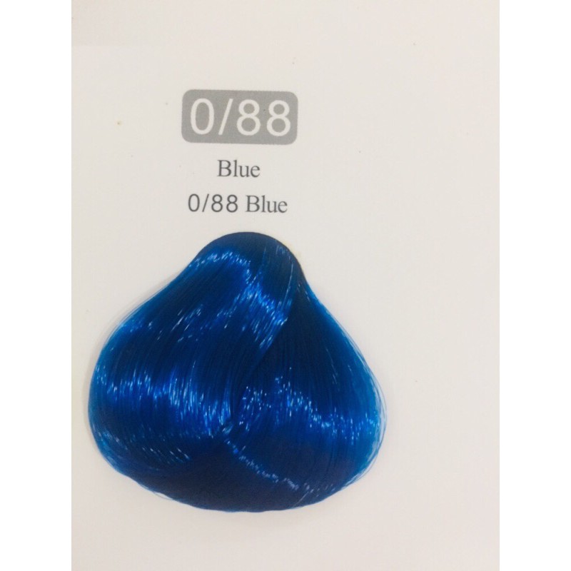 Nhuộm tóc colorline màu xanh dương