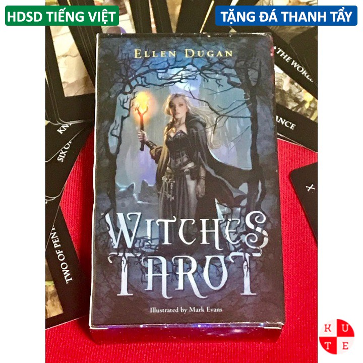 Bộ Bài Tarot Witches 78 Lá Bài Tặng Link Hướng Dẫn Tiếng Việt Và Đá Thanh Tẩy