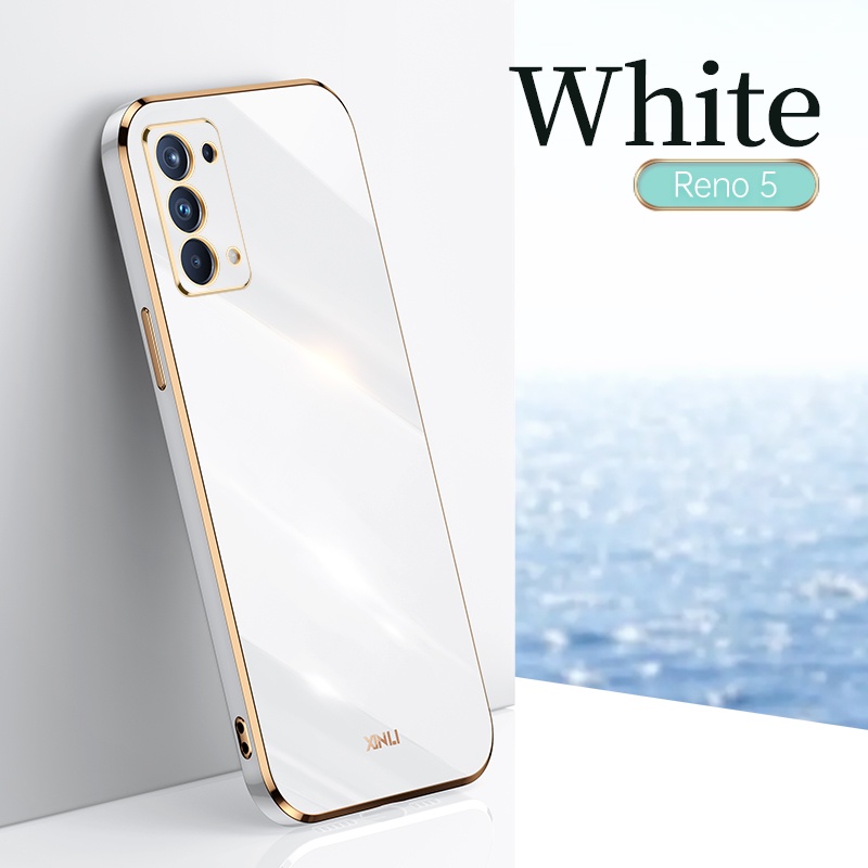Ốp Điện Thoại TPU Silicon Mềm Chống Sốc Mạ Điện Cho OPPO Reno 5 OPPO Reno5 5G