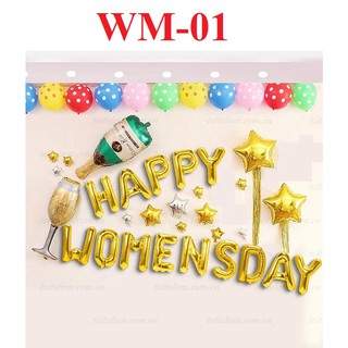 THANH LÝ NGHỈ BÁN - Y Hình - Set bóng mừng ngày phụ nữ Việt Nam WM01