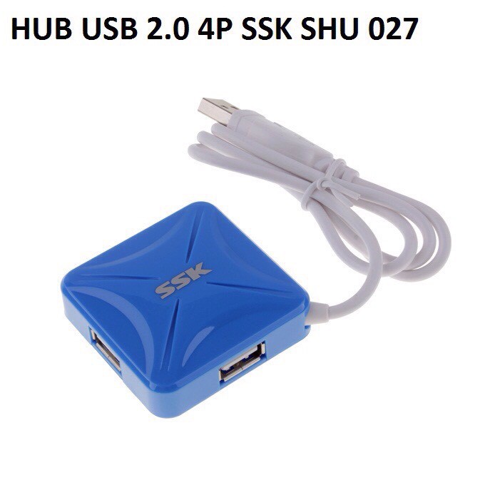 hUB usb BỘ CHIA USB 2.0 TỪ 1 RA 4 SSK SHU 027