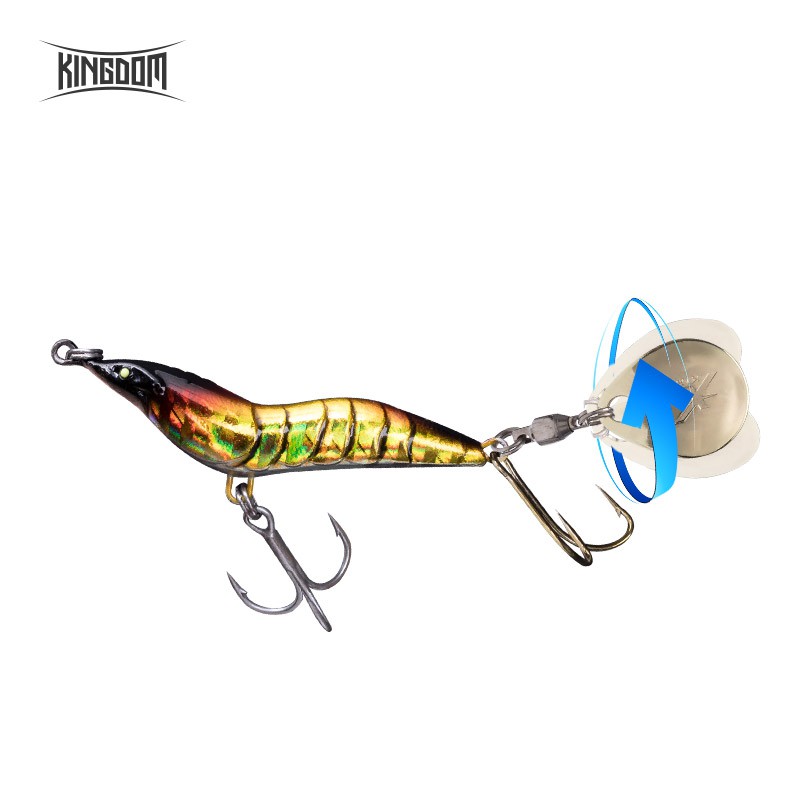 Mồi Câu Cá Giả Kingdom Bằng Kim Loại Cứng Thiết Kế Muỗng Xoay 8.5g 35mm 14g 40mm 21g 46mm 28g 56mm