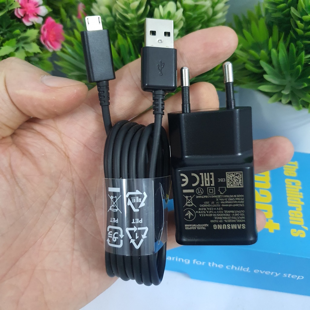 Bộ Sạc Nhanh 15W Samsung Kèm Cáp USB-MICRO Cho J7pro/J7prime/J7, J6, J5, J4, J3, J2, A10s, A72018, Note 5...Chính Hãng