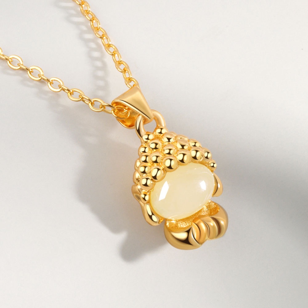 Vòng cổ Mạ Vàng Đính Hạt Giả Ngọc Bích