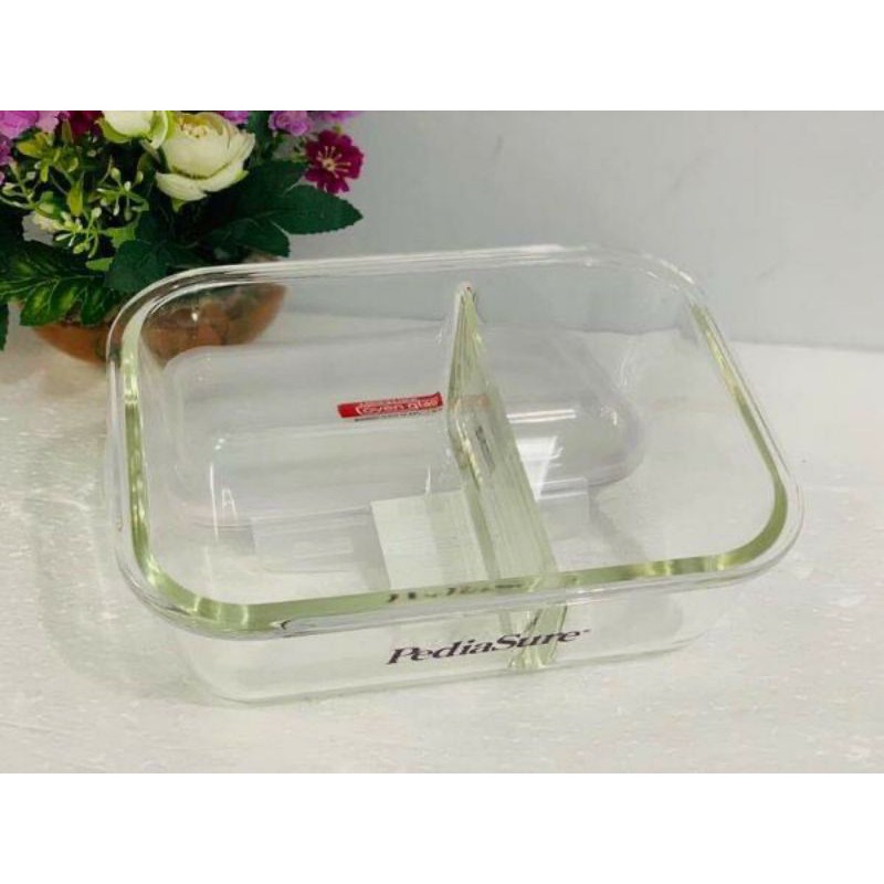 Thố Hộp thủy tinh lock lock chia ngăn chịu nhiệt 410ml,750ml,760ml, 840ml,950ml, 1000ml ensure, glucerna, pediasure