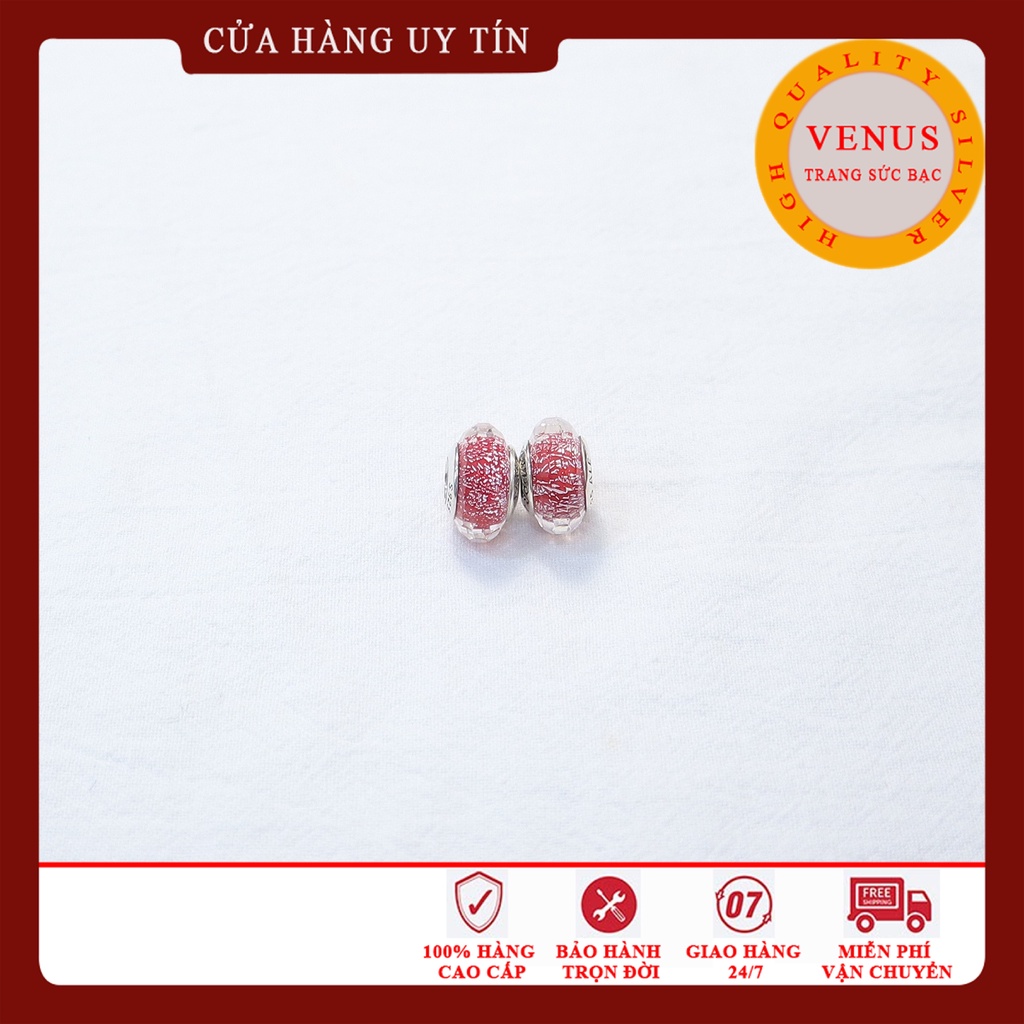 Charm glass đỏ hàng cao cấp- Mã sản phẩm VENUSGS4