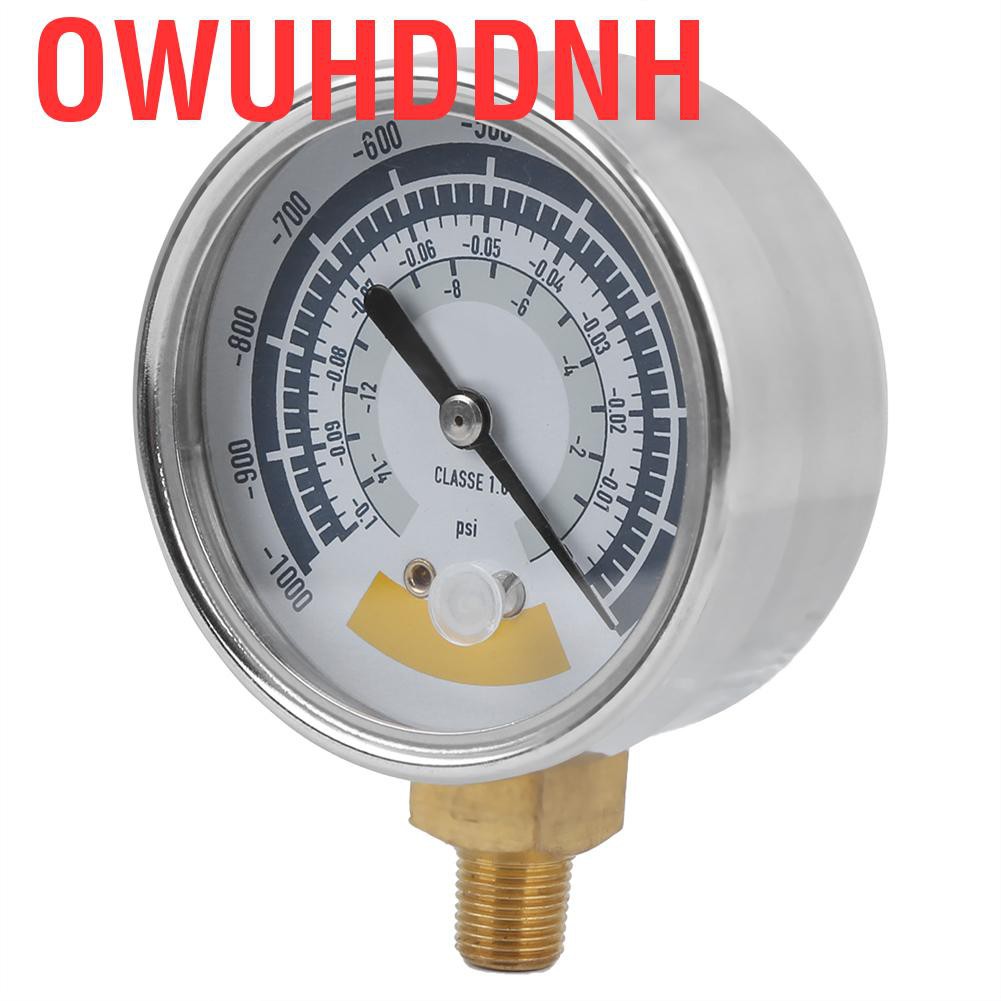 Đồng hồ đo áp suất chân không 0~-14psi G1/4in 0~-1000mpa chuyên dụng