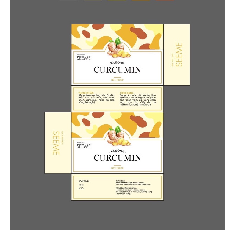 Xà Bông Nghệ Hoa Hồng Thảo Mộc Handmade Dùng Để Tắm Rửa Mặt Dưỡng Trắng Da Mờ Vết Thâm Nám - Tặng Kèm Túi Lưới Tạo Bọt | BigBuy360 - bigbuy360.vn