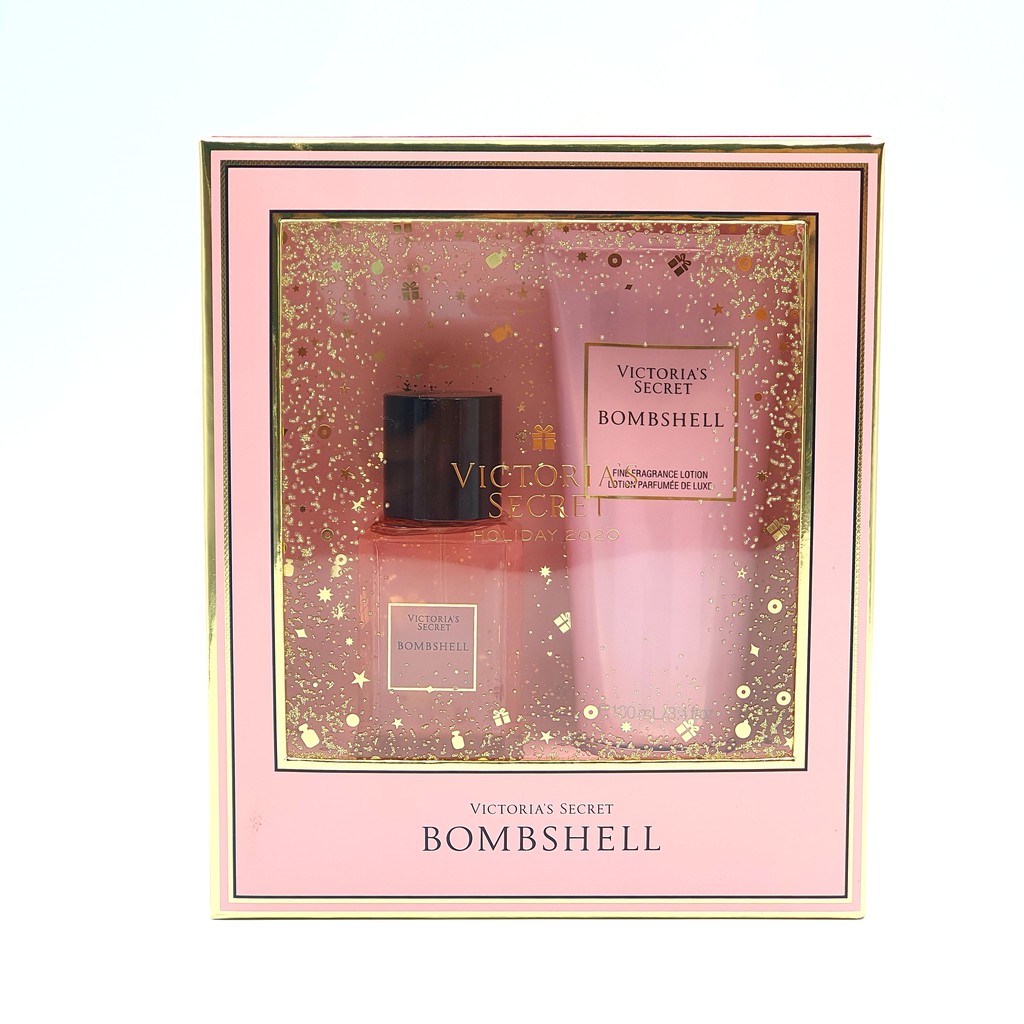 Set Xịt Thơm Body Mist xịt thơm toàn thân và Kem Dưỡng Thể Victoria Secret - Bombshell 🌷🌷🌷