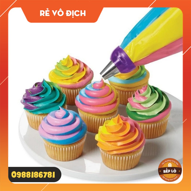 Chốt giữ đui/khớp nối đui 3 màu kem, bắt bông bánh kem trang trí bánh sinh nhật